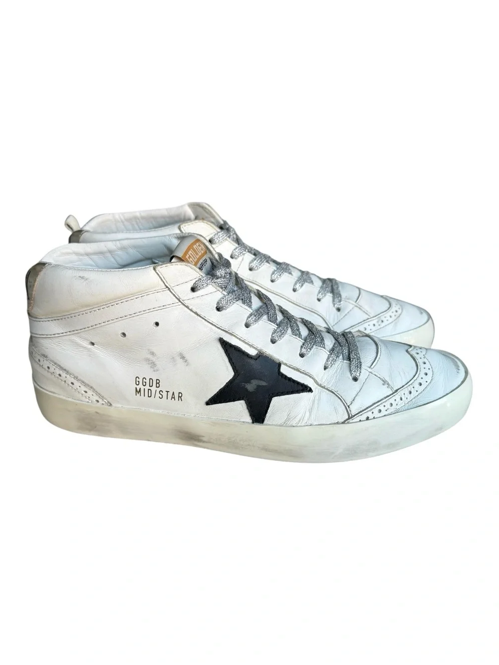 Golden Goose Mid Star Sneakers White Leather - Picture 3 of 15